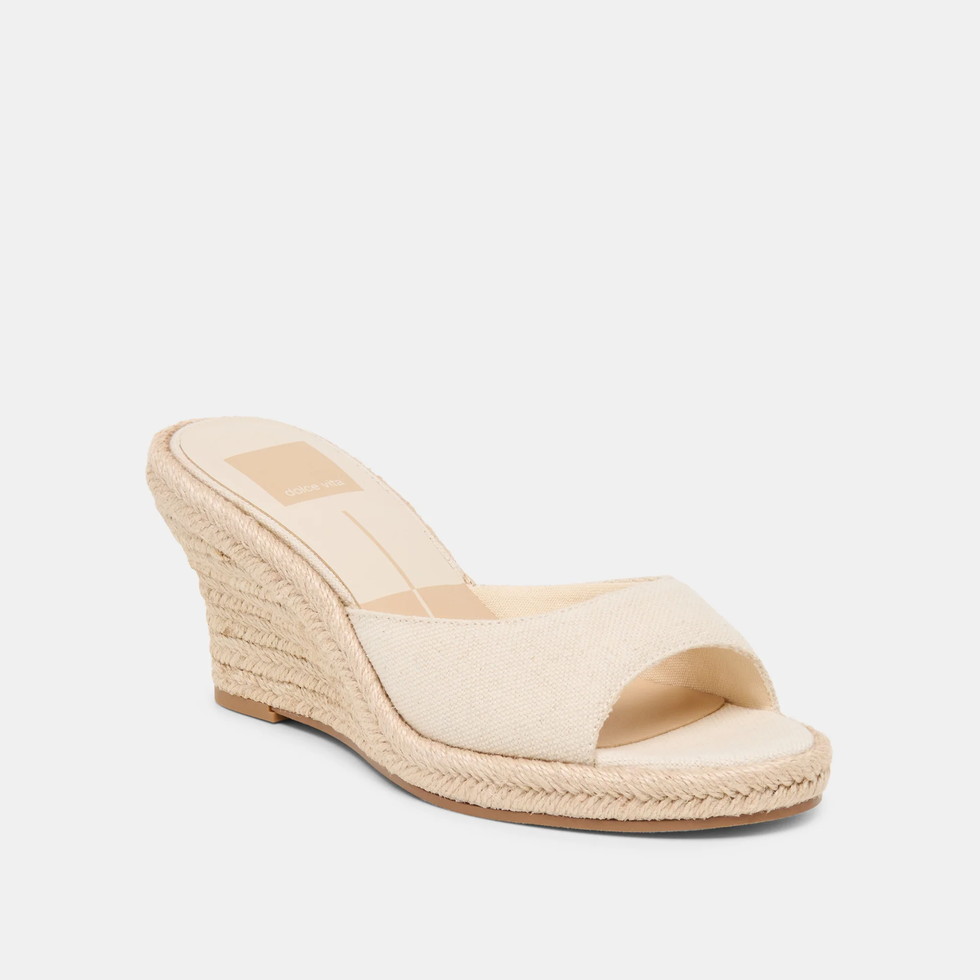 VAYA WEDGES ECRU LINEN - Image 3