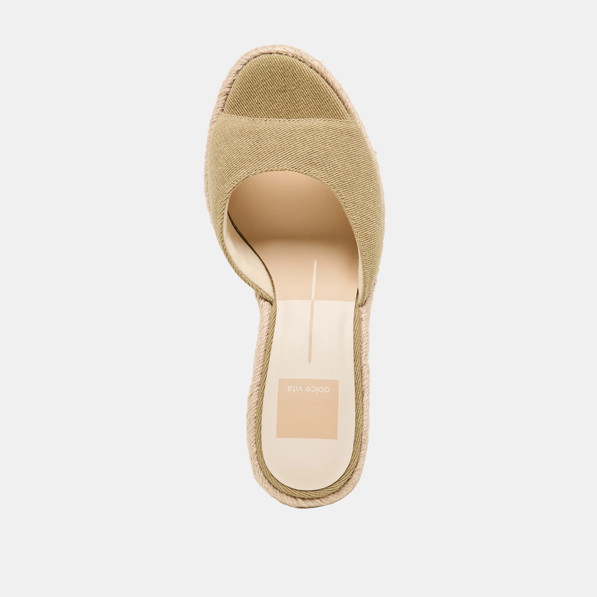 VAYA WEDGES KHAKI LINEN - Image 8
