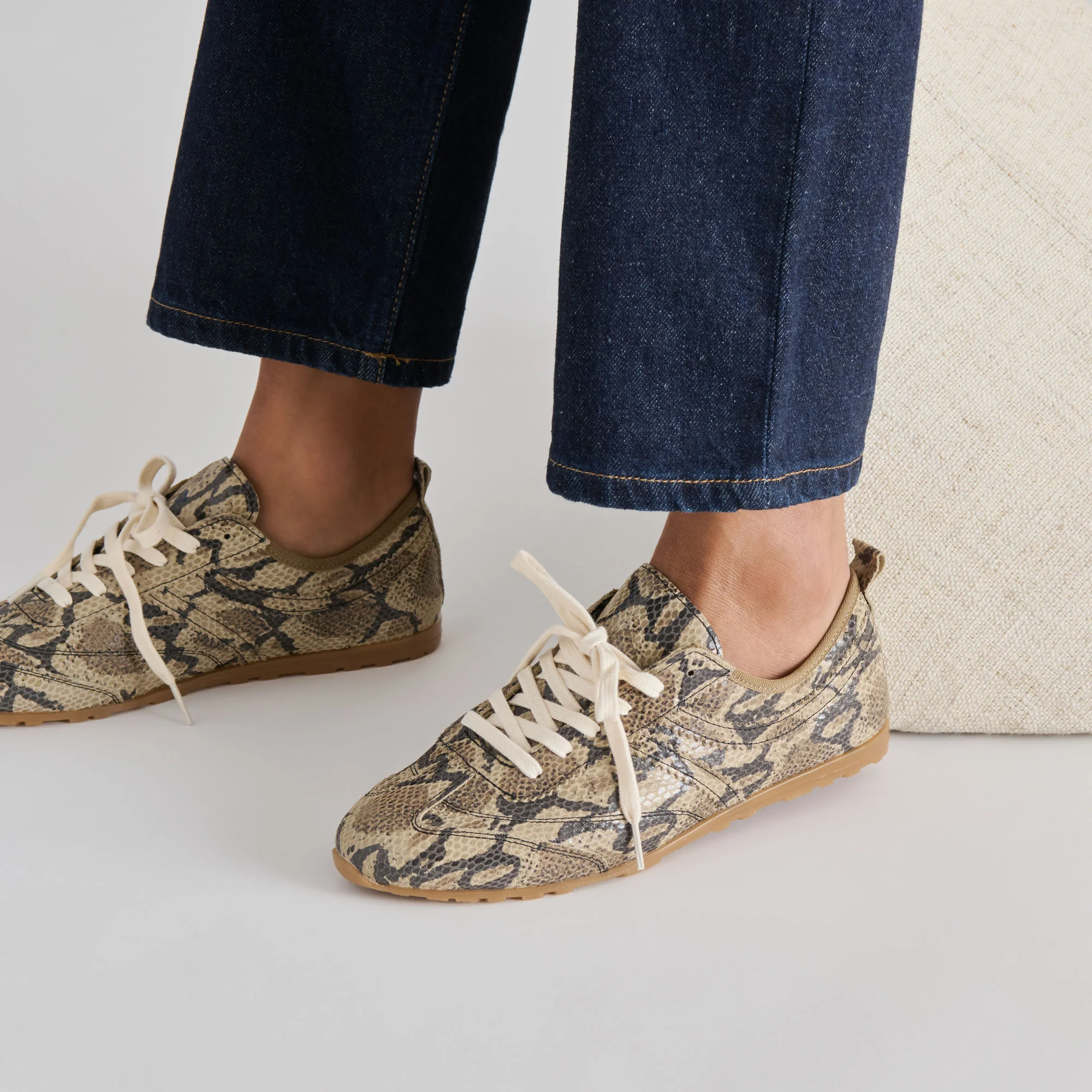 VIPER SNEAKERS SNAKE PRINT EMBOSSED LEATHER - Image 2