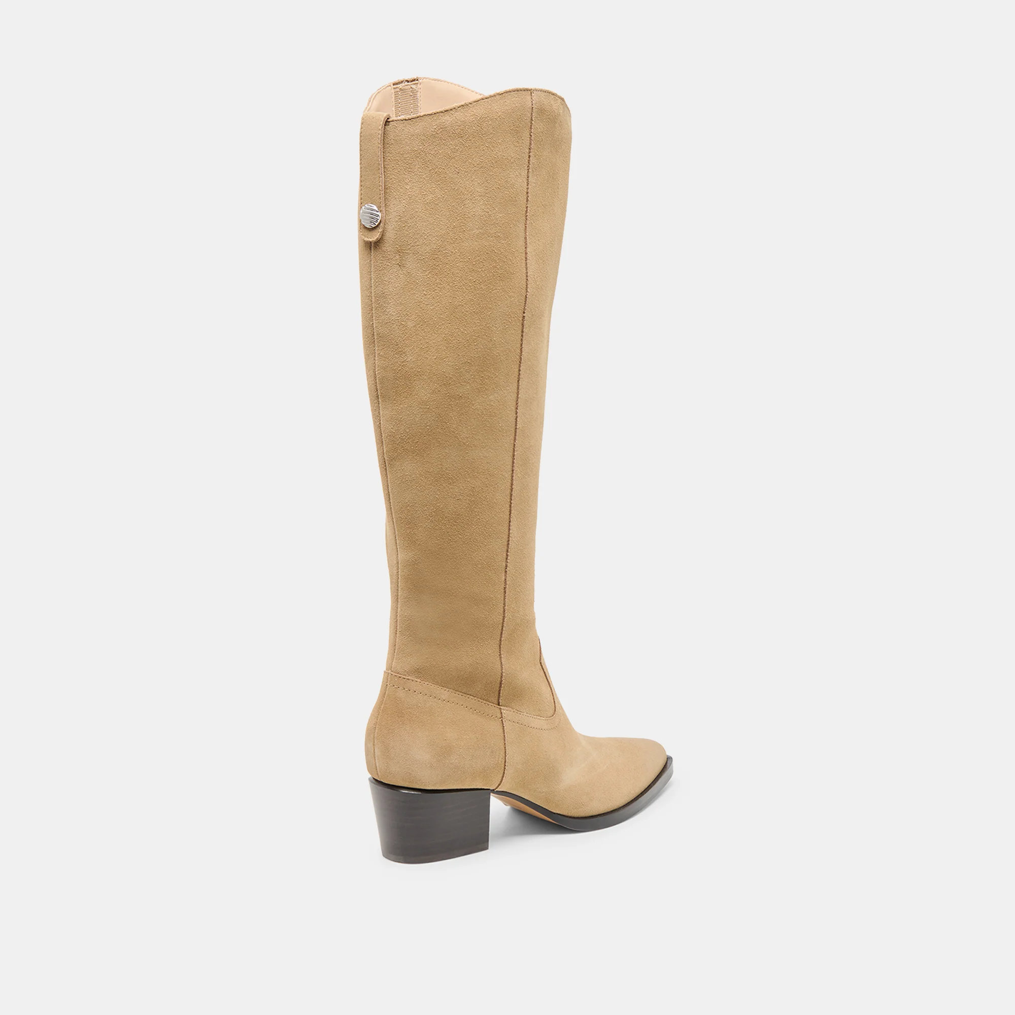 VIRONA H2O EXTRA WIDE CALF BOOTS DK TAUPE SUEDE - Image 5