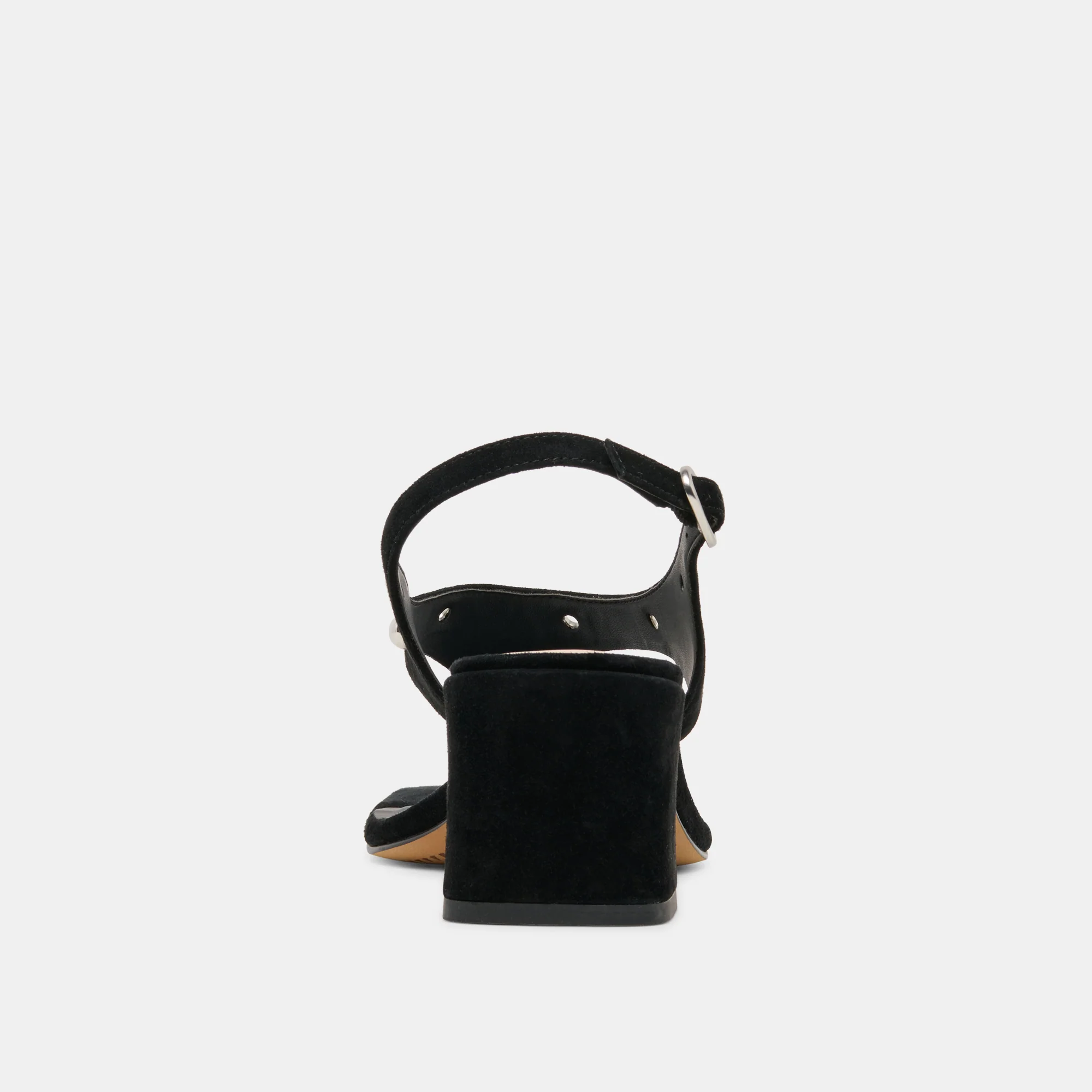 YVES STUD HEELS ONYX SUEDE - Image 7