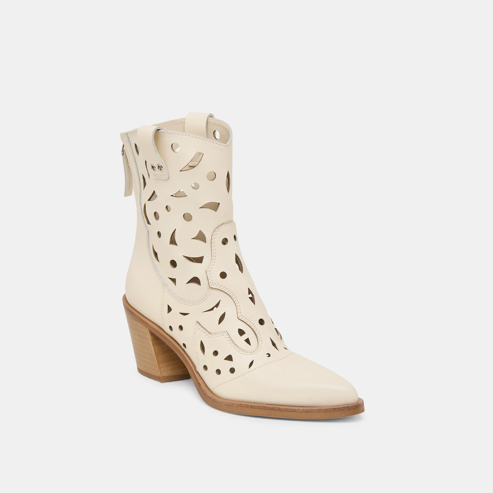 ZENOBI BOOTIES OFF WHITE LEATHER - Image 2