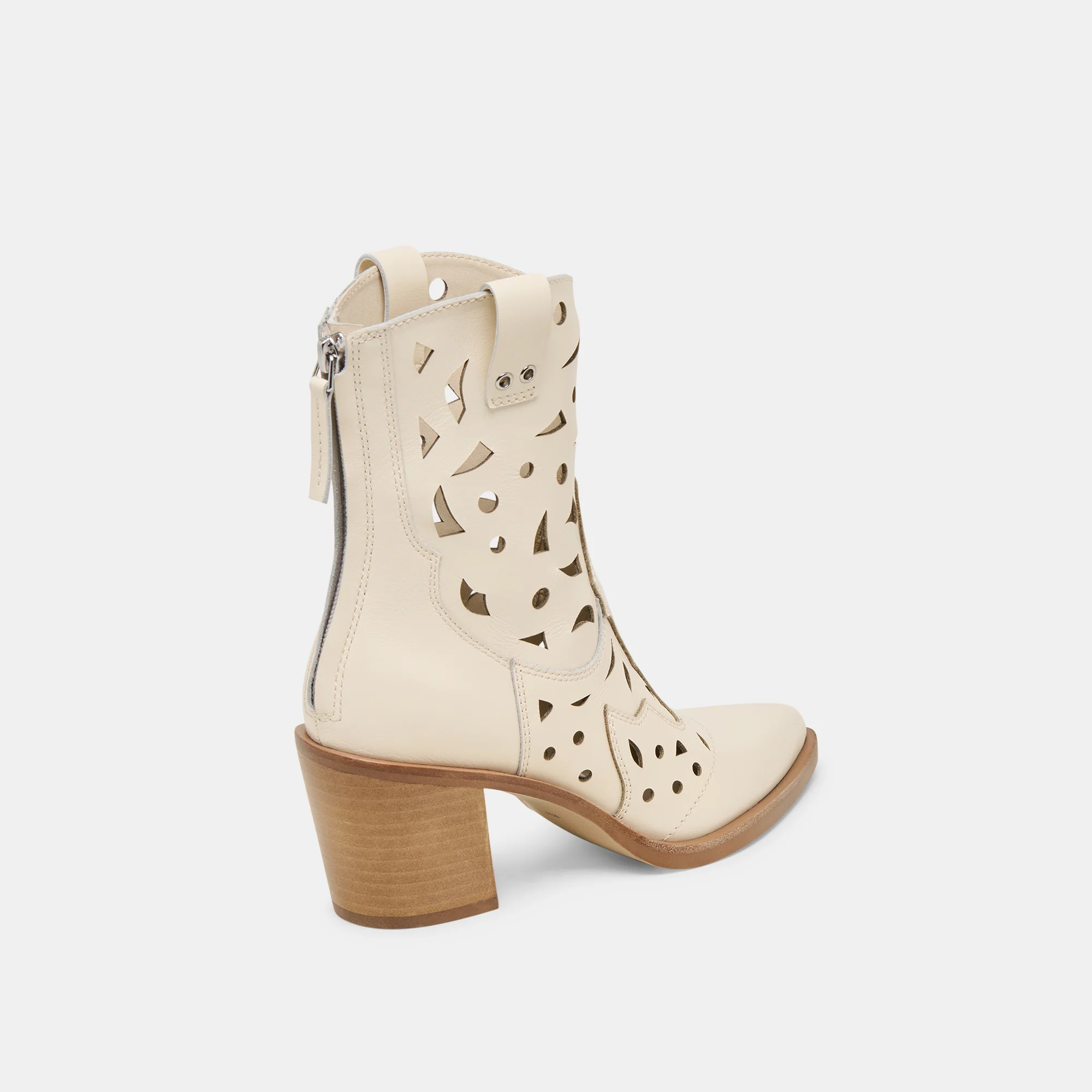ZENOBI BOOTIES OFF WHITE LEATHER - Image 3