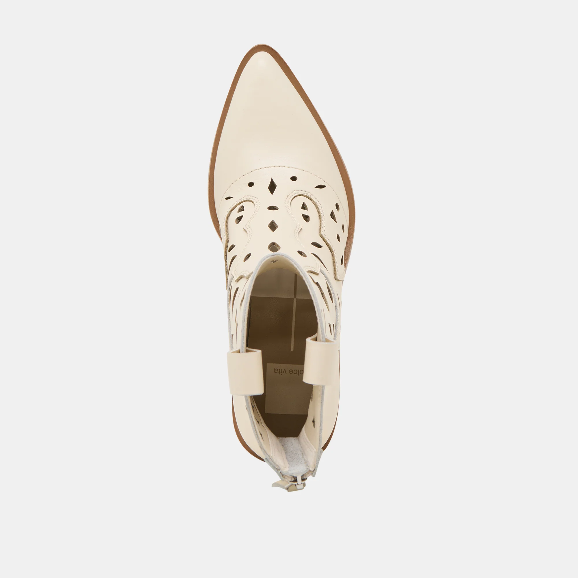 ZENOBI BOOTIES OFF WHITE LEATHER - Image 8